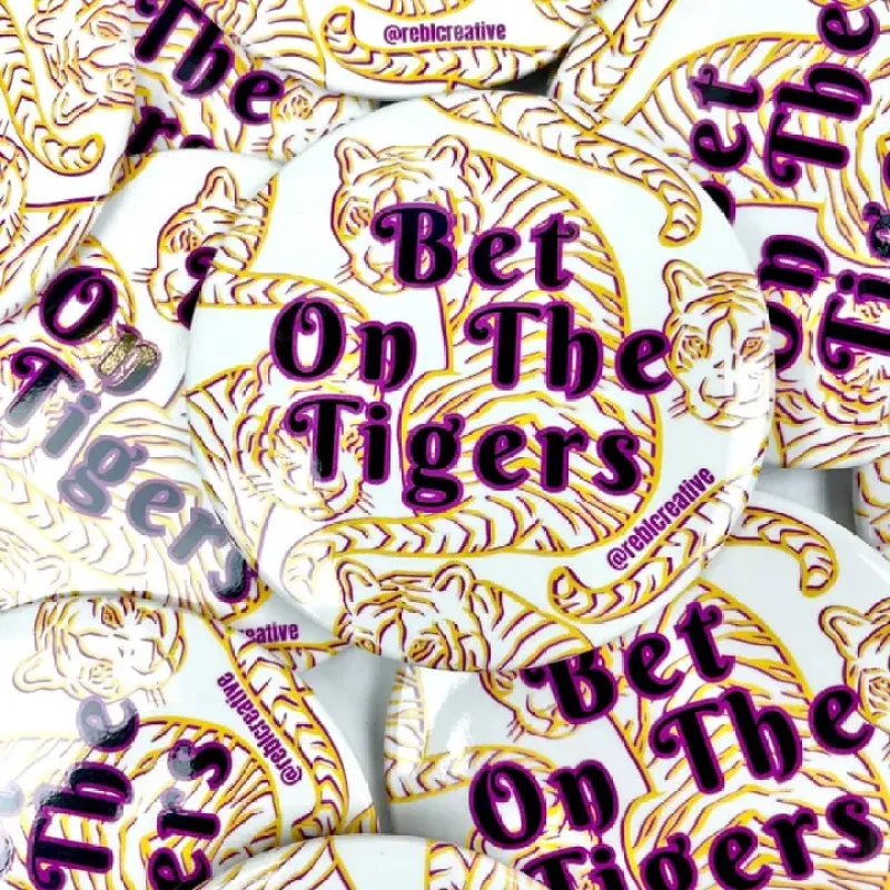 Bet On The Tigers Gameday Button made by Mimosa