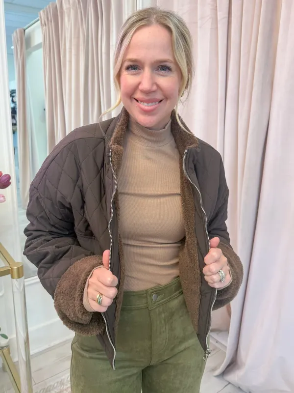 Ashton Quilted Reversible Jacket sold by Mimosa