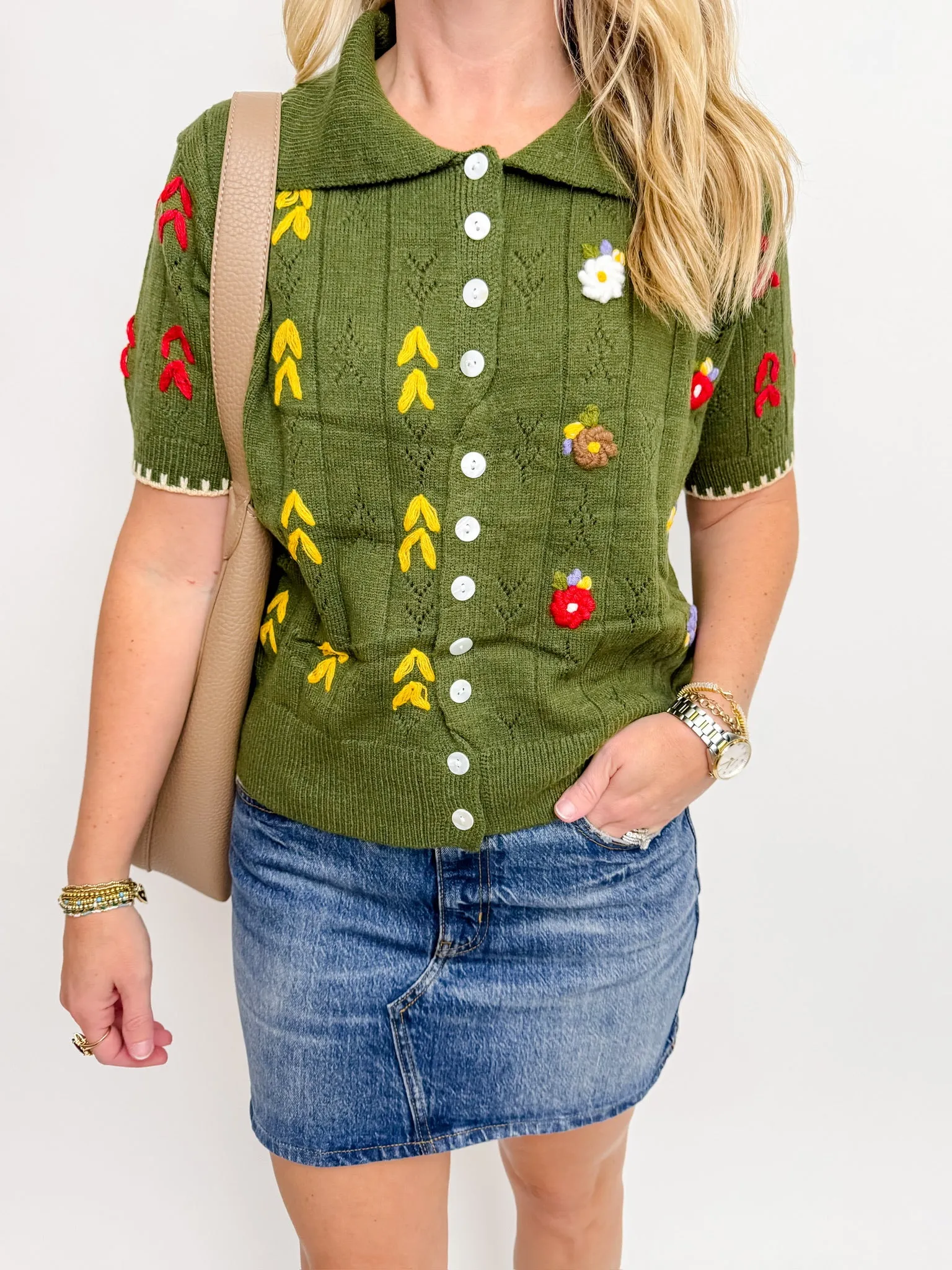 Petal & Pine Sweater Top sold by Mimosa product image thumbnail 2