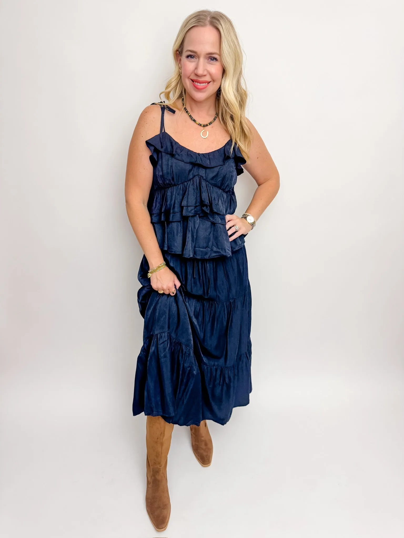 Midnights Ruffle Cami & Midi Skirt Set sold by Mimosa