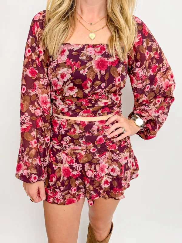 Mulberry Meadow LS Blouse made by Le Lis