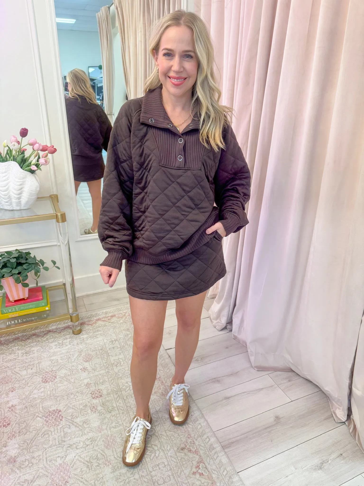 Cool Down Quilted Skort sold by Mimosa product image thumbnail 2