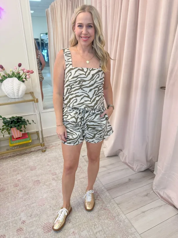Wild Streak Tank & Short Set sold by Mimosa