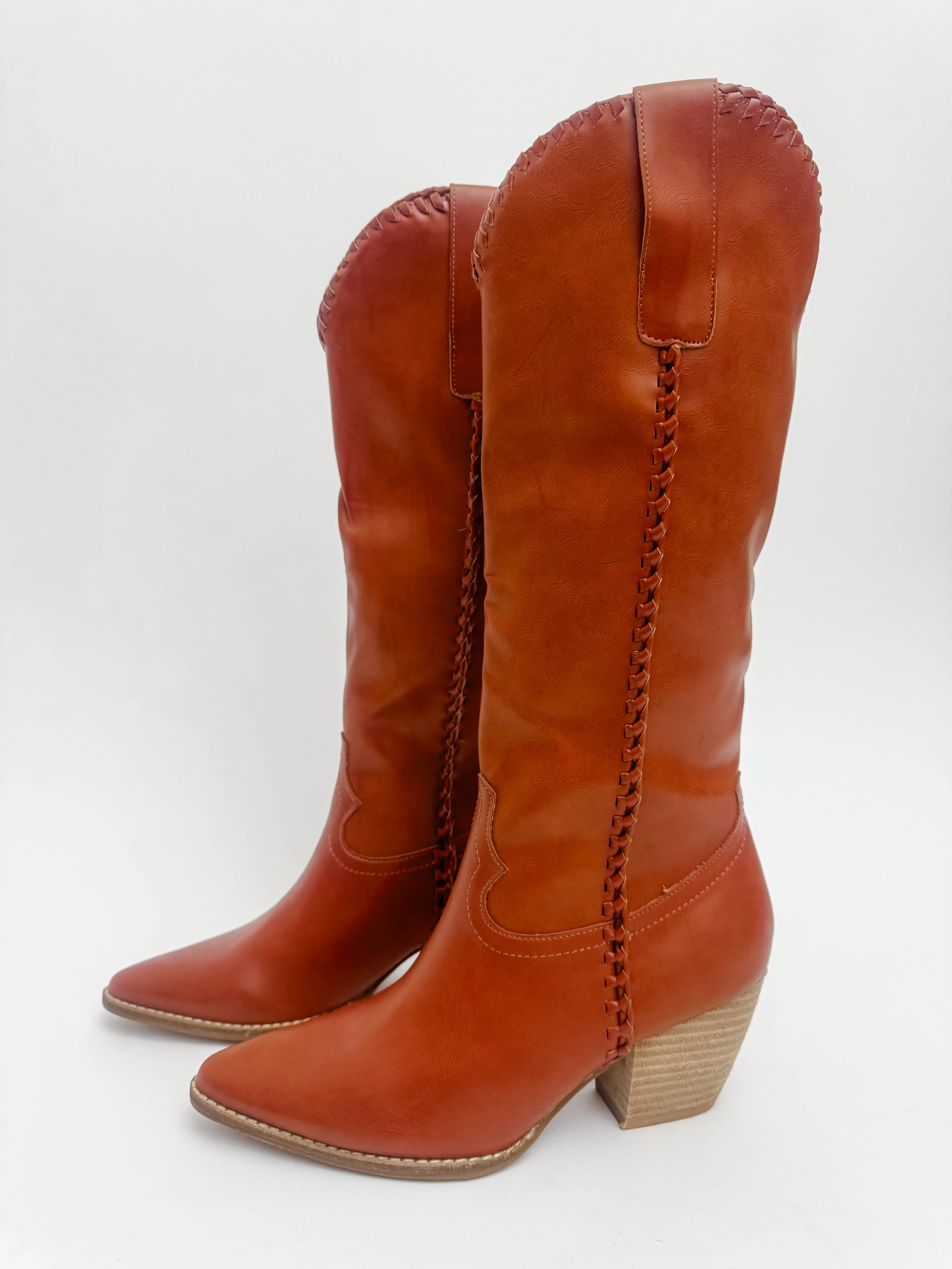 Ariana Braided Tall Boot sold by Mimosa