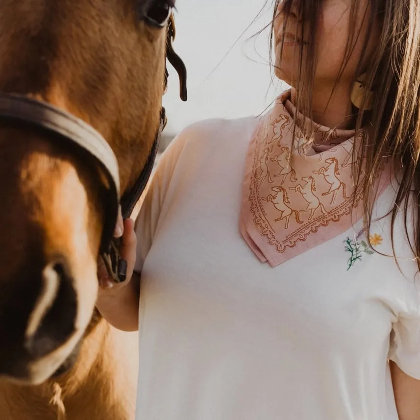 Horses Bandana Scarf sold by Mimosa product image thumbnail 5