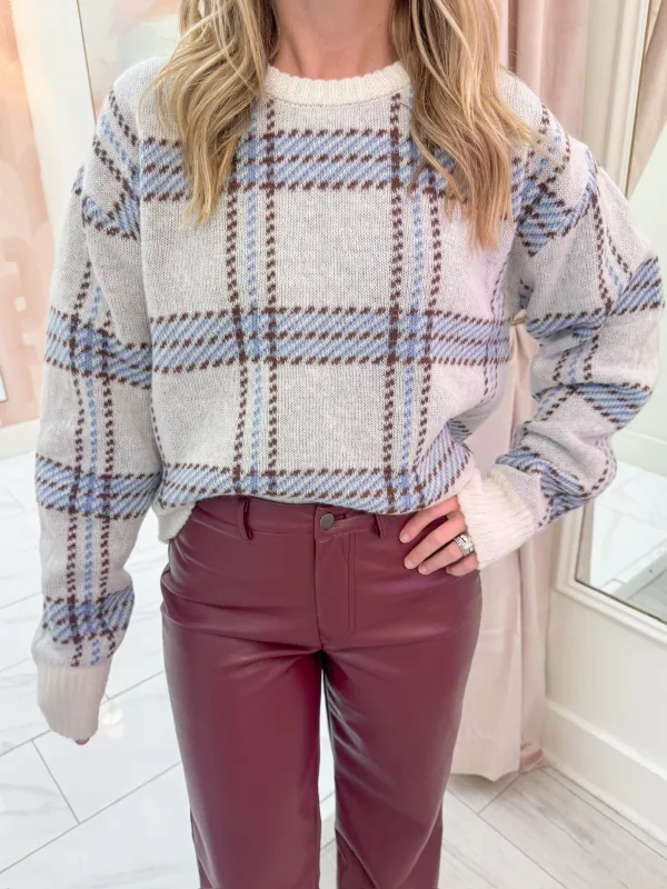 ZS Junction Plaid Sweater sold by Mimosa