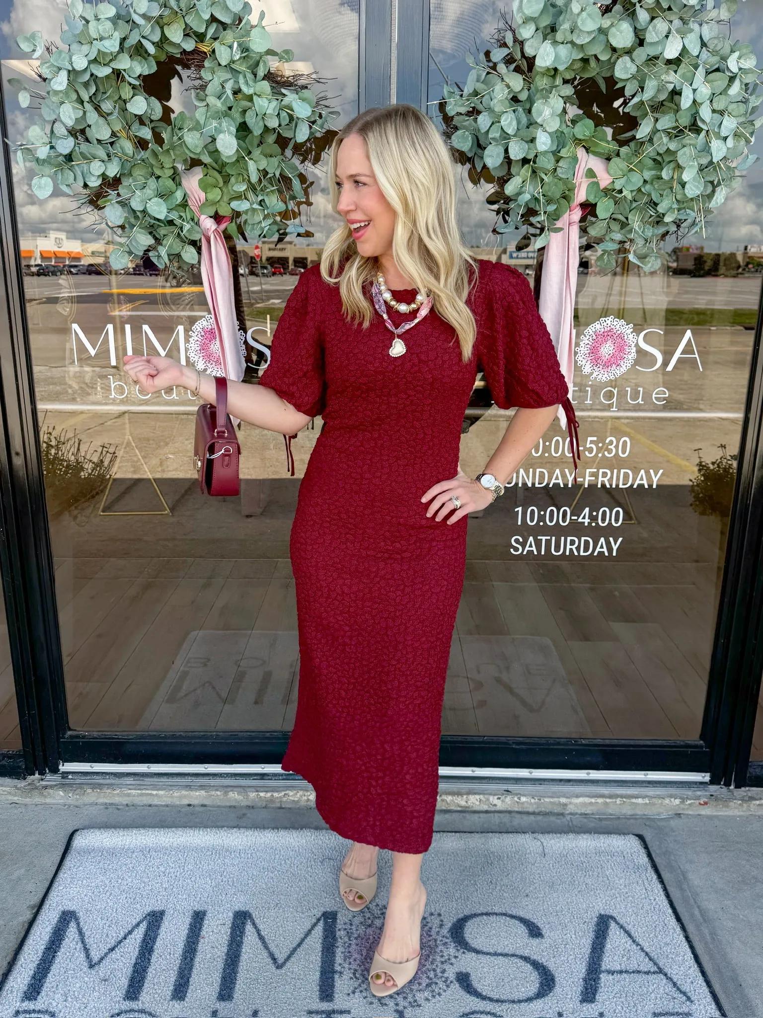 Haven Smocked Midi Dress sold by Mimosa product image thumbnail 3