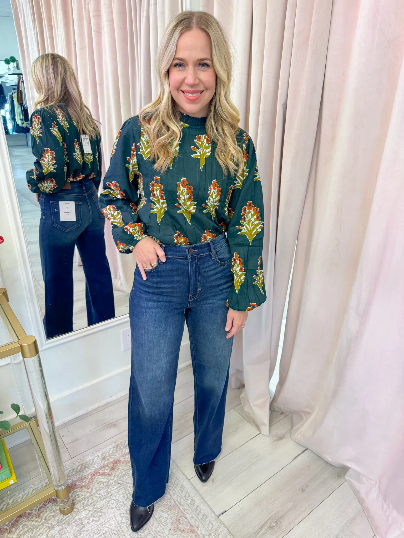 Verde Blooms Blouse sold by Mimosa product image thumbnail 2