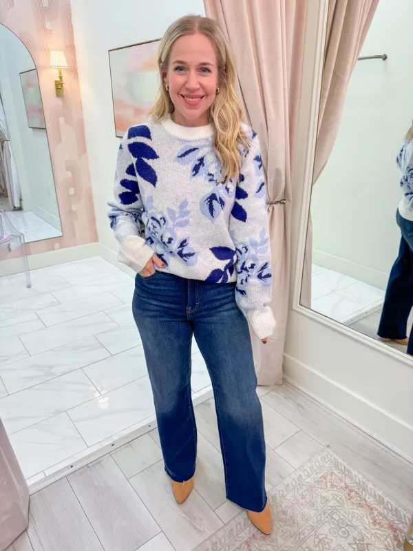 Rainy Season Floral Sweater made by THML