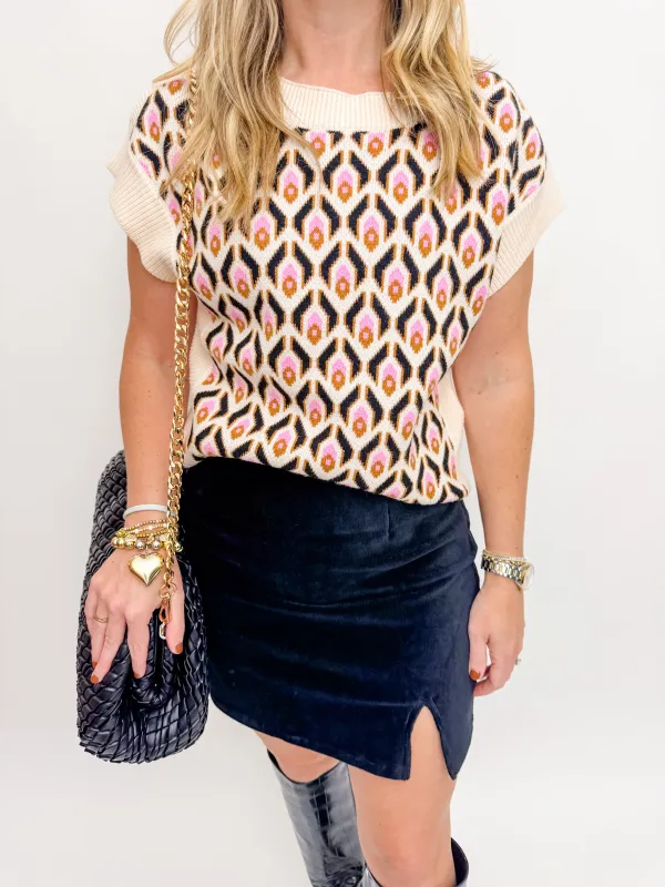 Nova Boat Neck Sweater Top sold by Mimosa