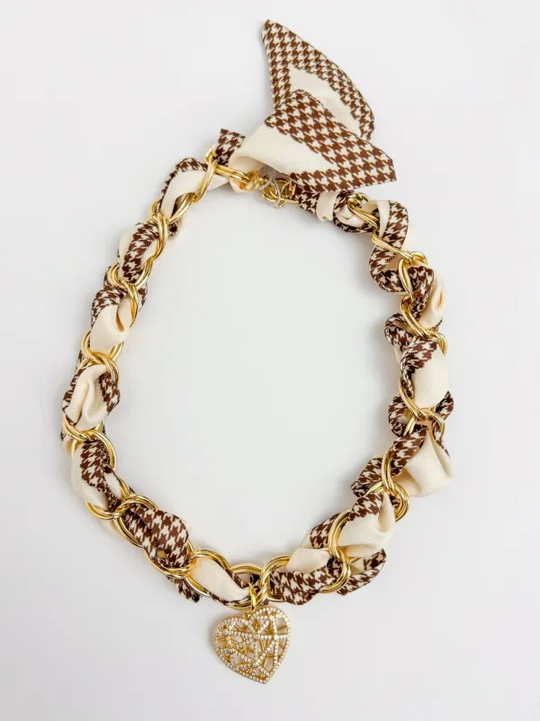 Indie Chain Woven Scarf Necklace sold by Mimosa