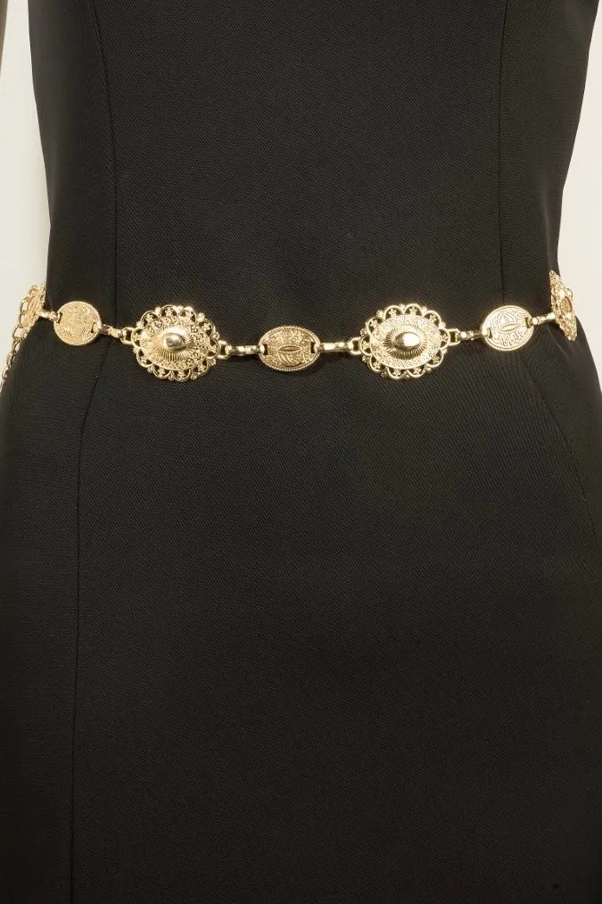 Western Concho Chain Belt sold by Mimosa product image thumbnail 2