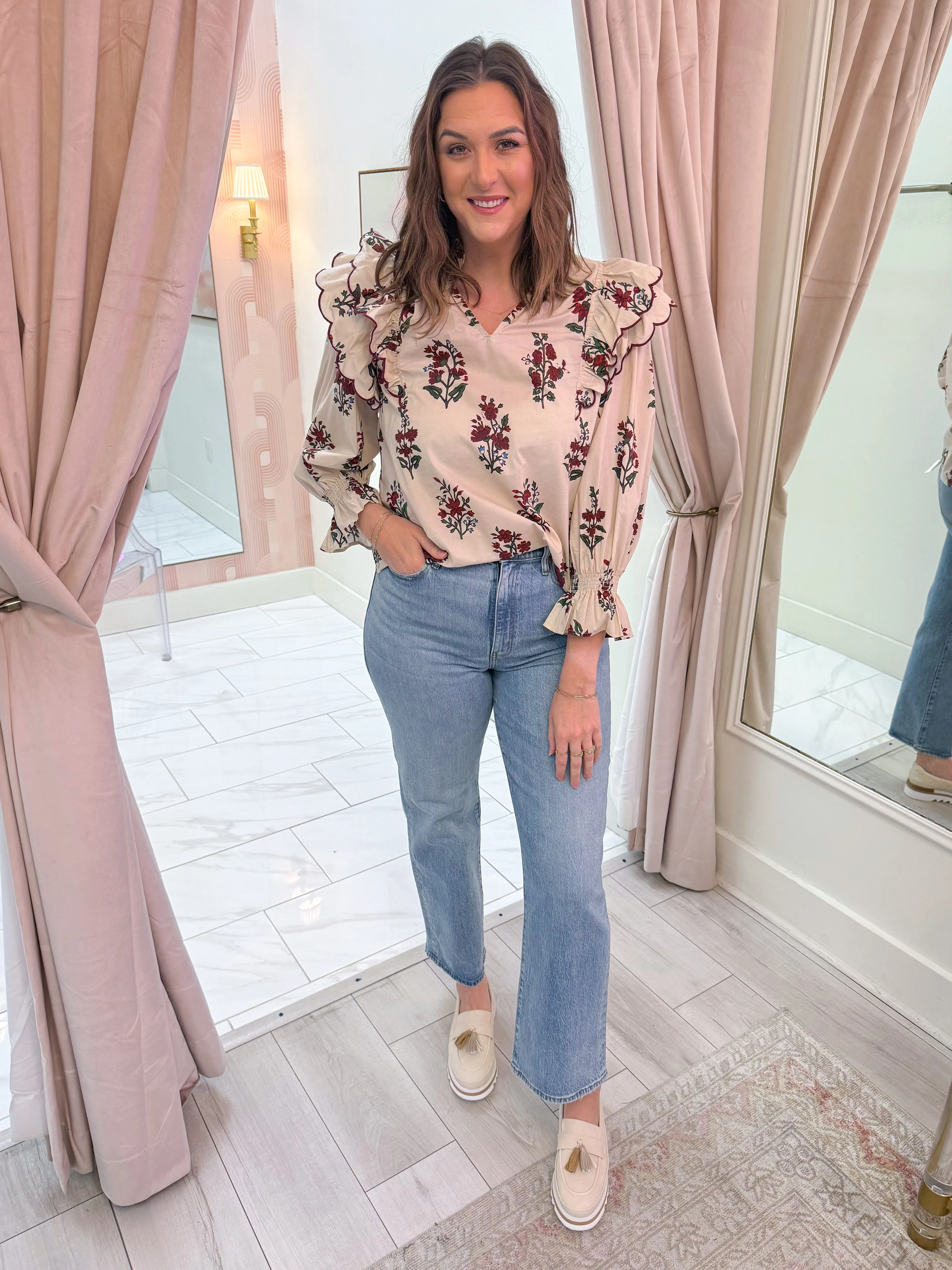 Cider Petals Ruffle Blouse sold by Mimosa product image thumbnail 2