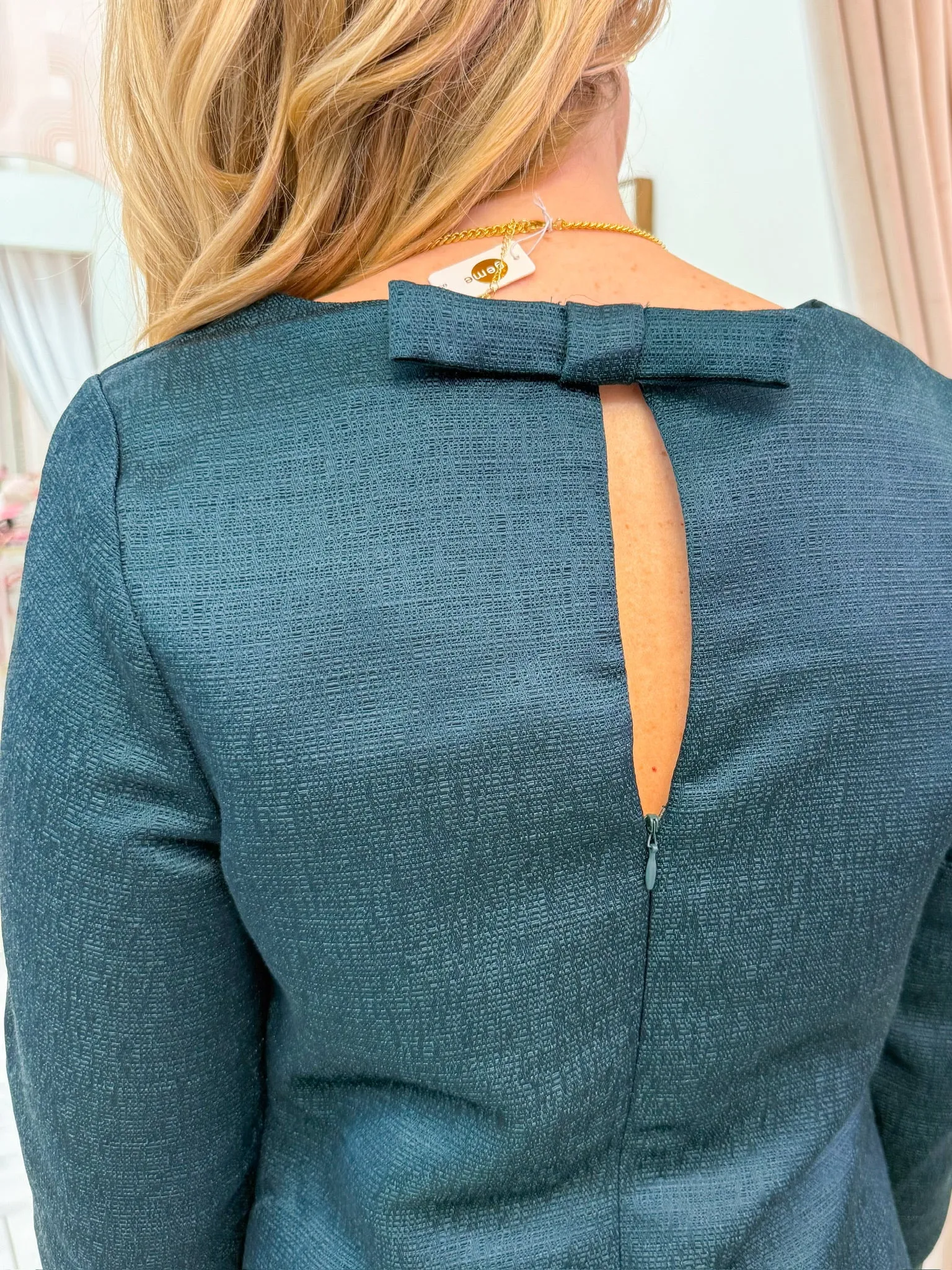 Emerald Grace Mini Dress sold by Mimosa product image thumbnail 4