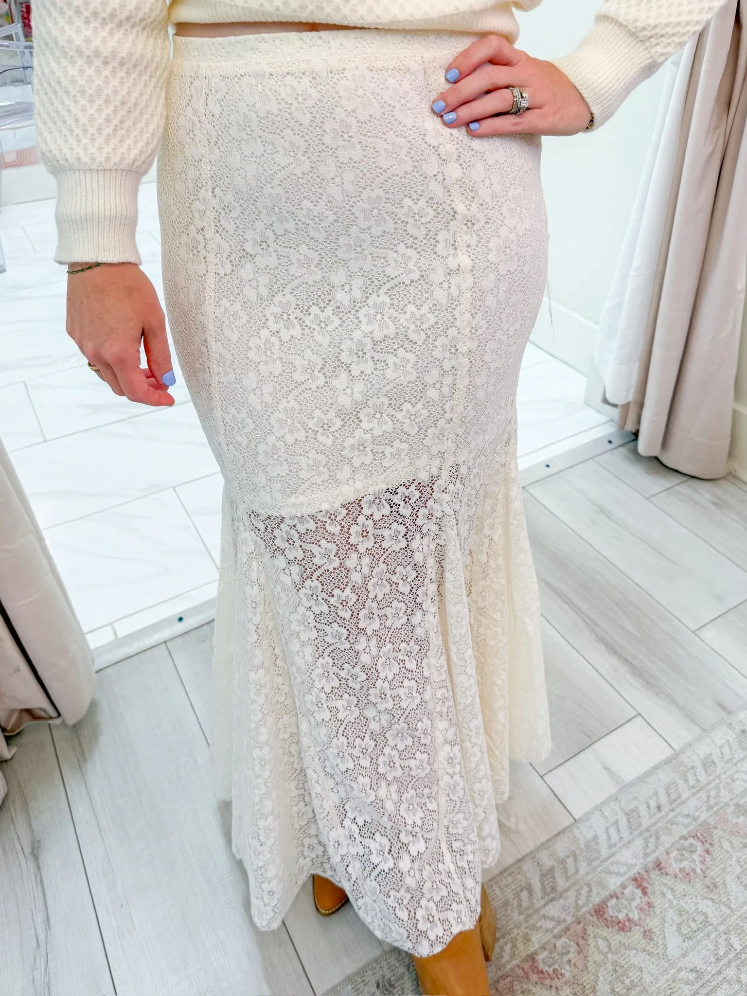 Making Promises Lace Maxi Skirt sold by Mimosa product image thumbnail 2