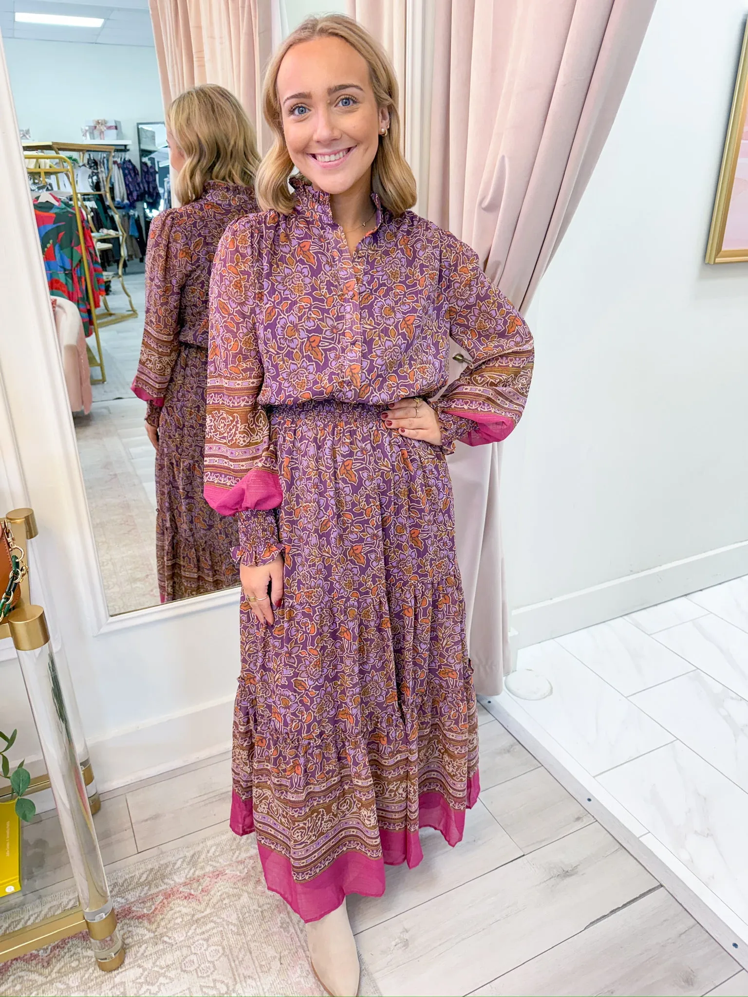 Nikita Chiffon Floral Maxi Dress sold by Mimosa