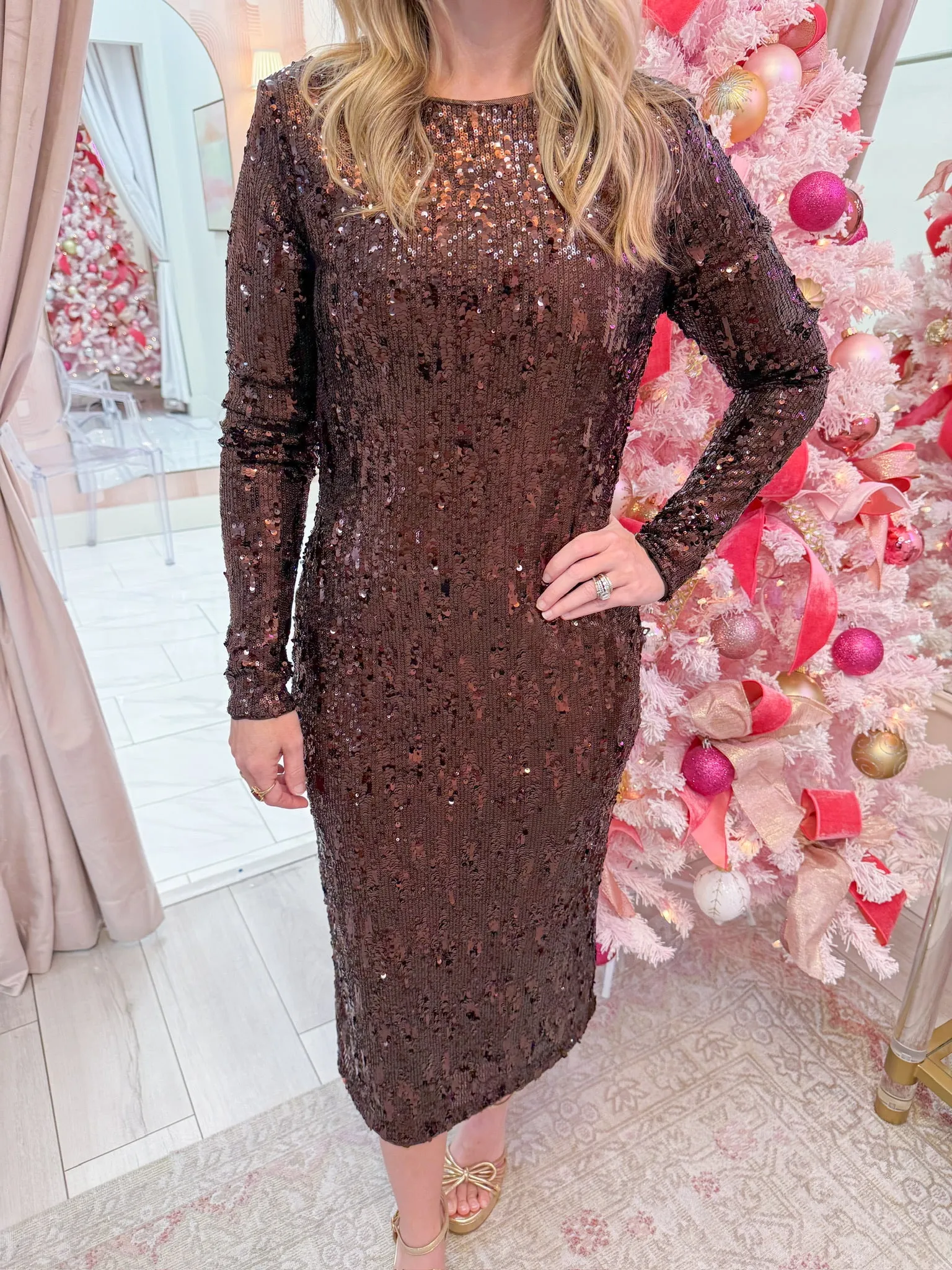 Hailee Sequin Midi Dress sold by Mimosa product image thumbnail 2