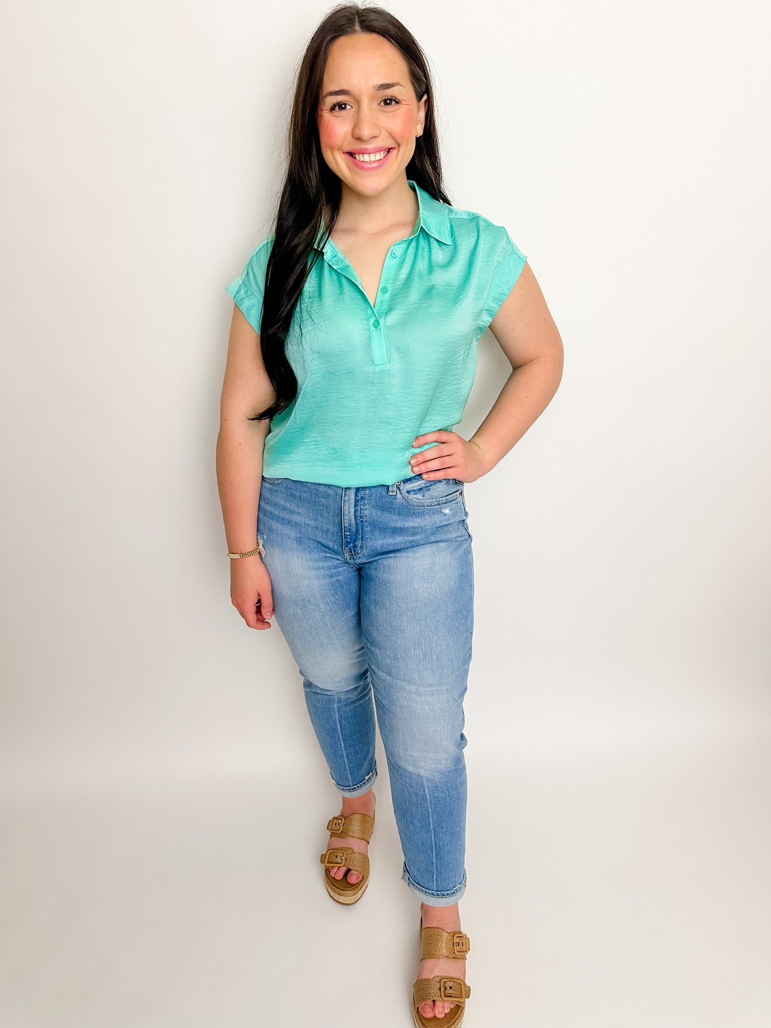 Kendra Button Top Blouse sold by Mimosa product image thumbnail 2