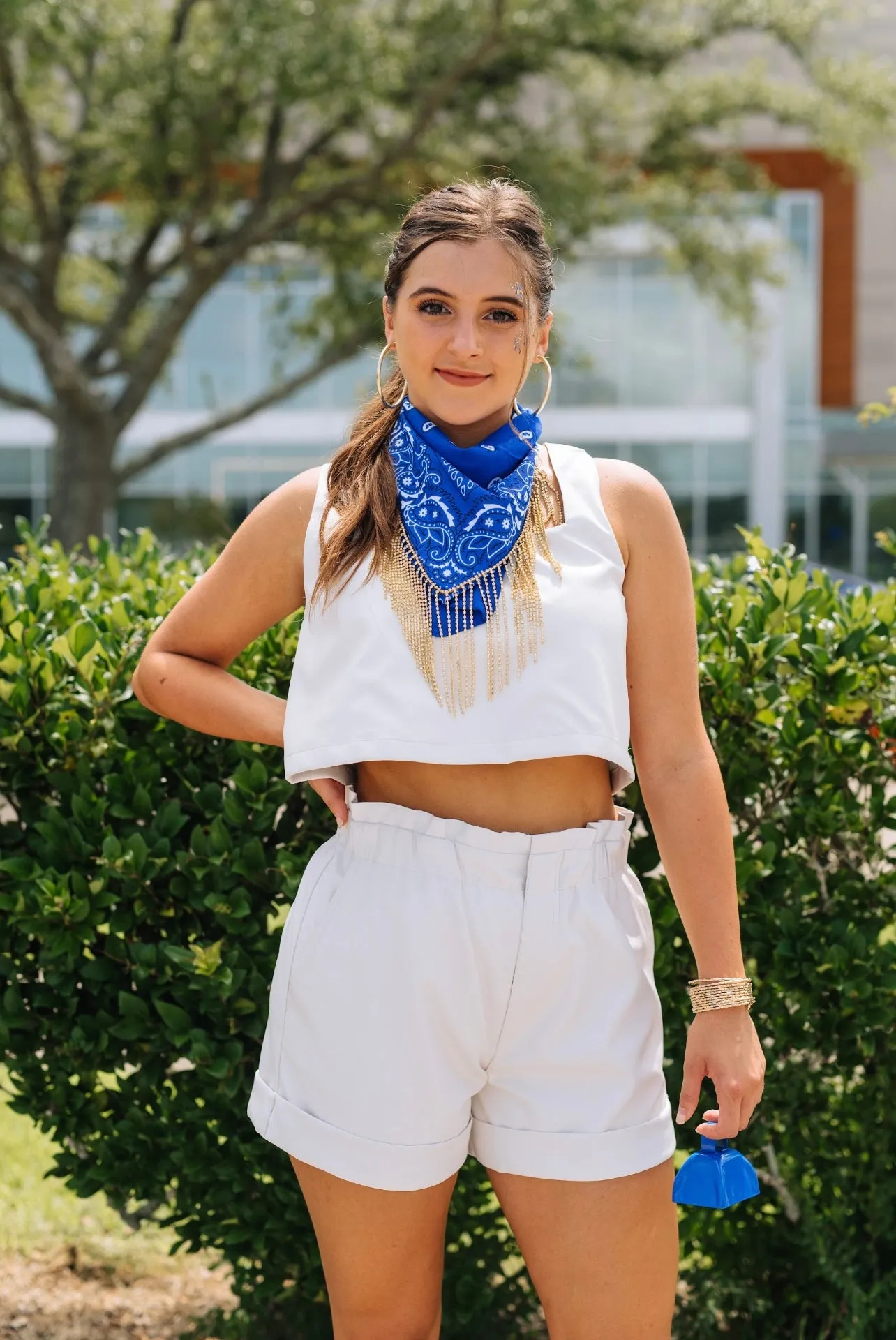 Manning Leather Crop Tank sold by Mimosa