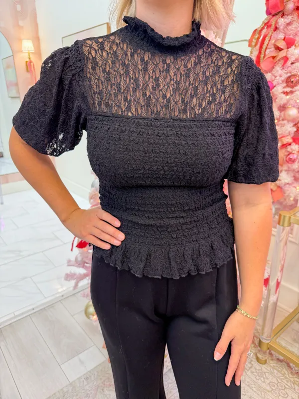 ZS Glimpse Lace Top sold by Mimosa