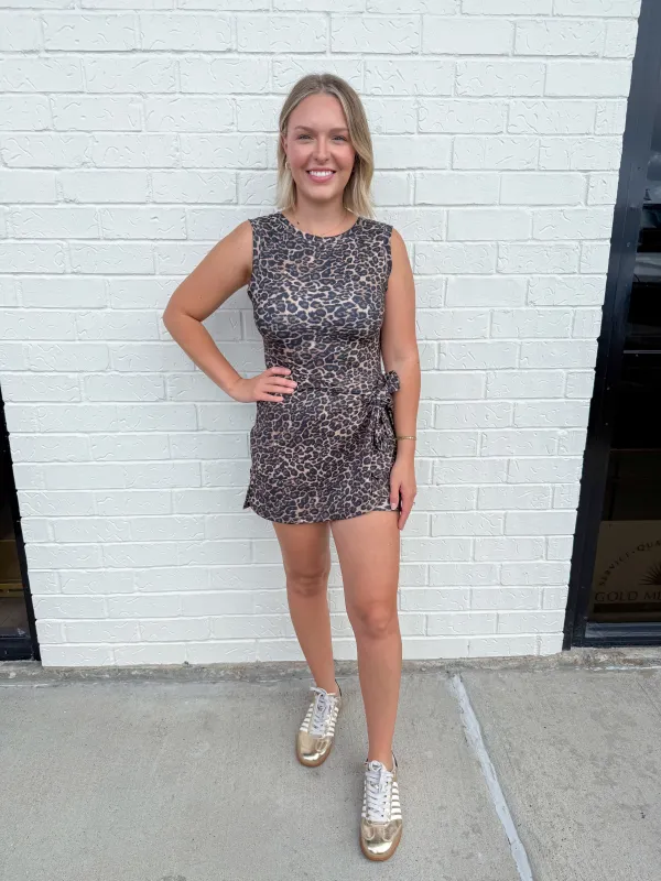 Rally Leopard Wrap Front Active Dress made by Kimberly C