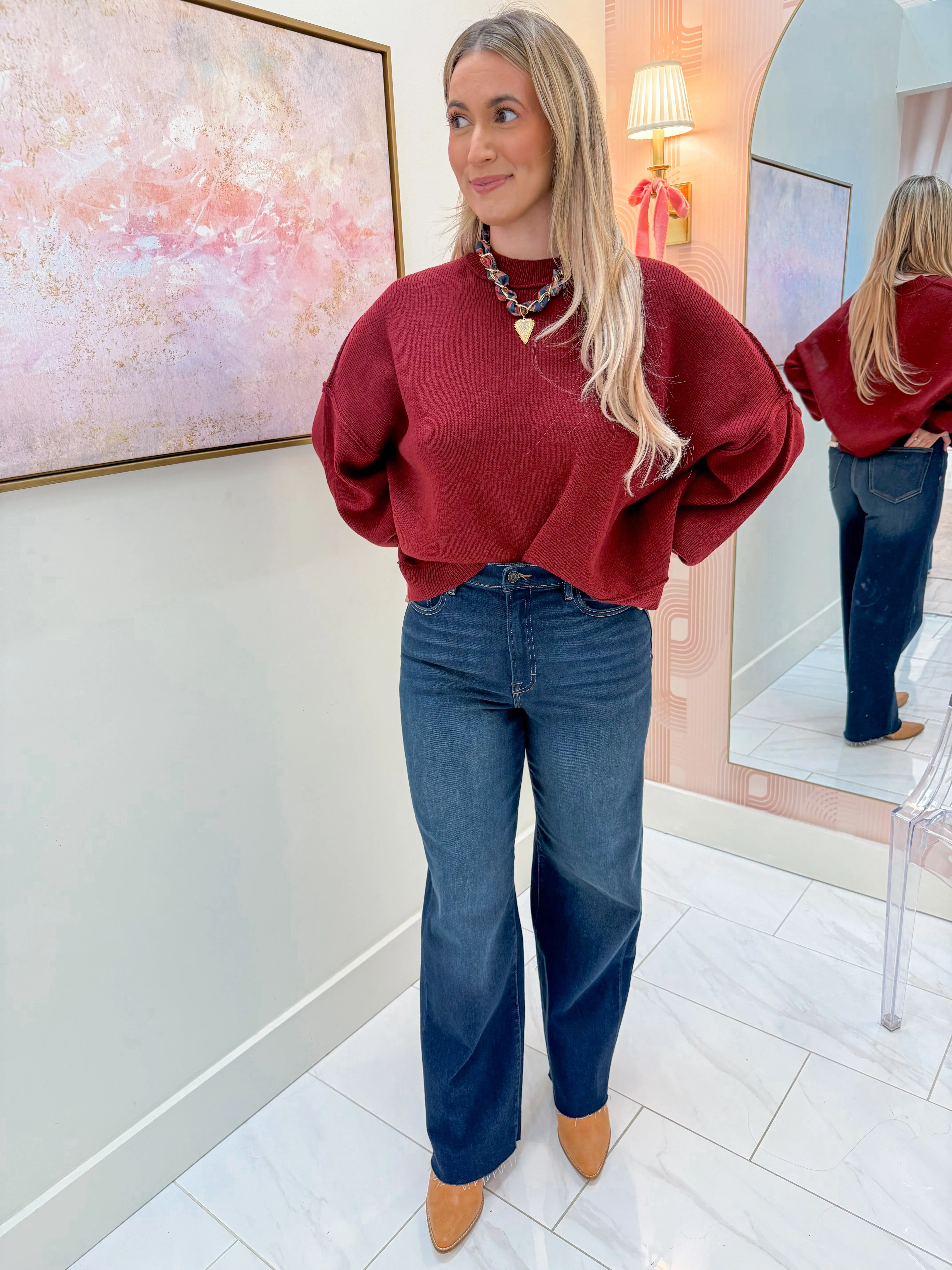 Everyday Balloon Sleeve Sweater sold by Mimosa product image thumbnail 3