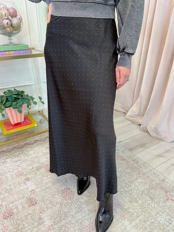 Jeannie Rhinestoned Midi Skirt sold by Mimosa