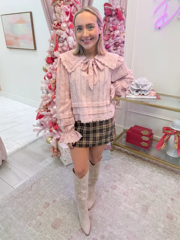 Victoria Floral Lace Collar Blouse sold by Mimosa