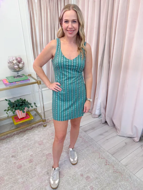 Ditzy Floral Stripe Kourt Dress sold by Mimosa