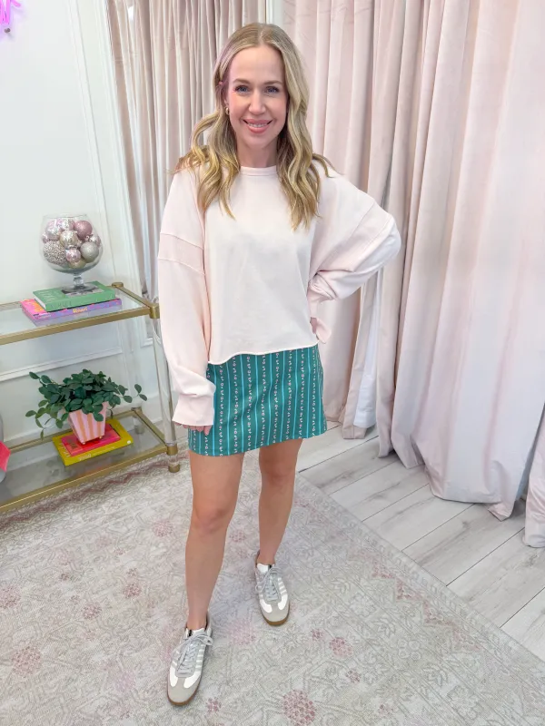 Mineral Wash Cutout Layering Sweatshirt sold by Mimosa