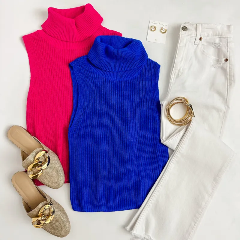 Rita Turtleneck Sweater Tank sold by Mimosa