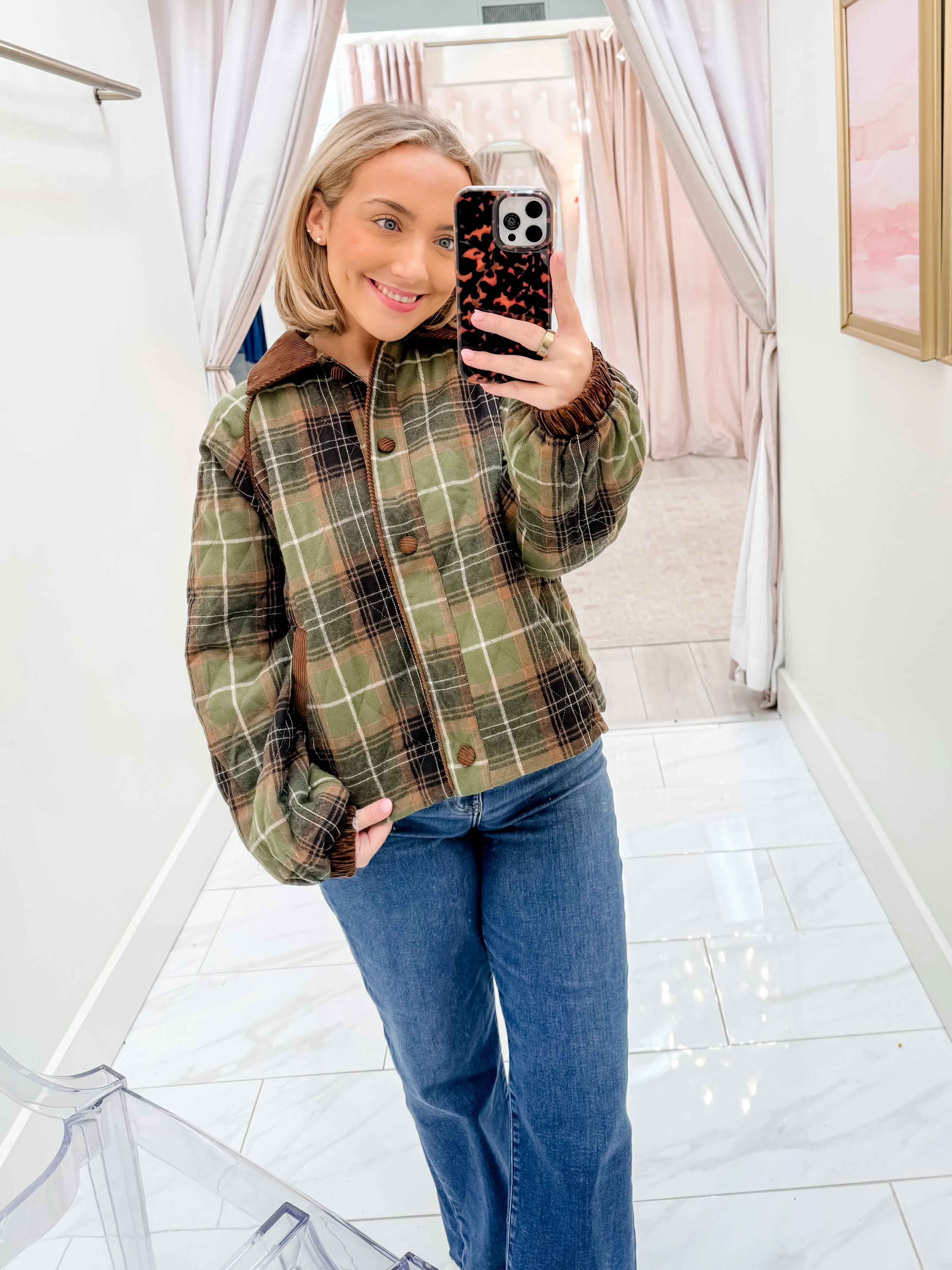 Hawthorne Quilted Plaid Jacket sold by Mimosa product image thumbnail 2