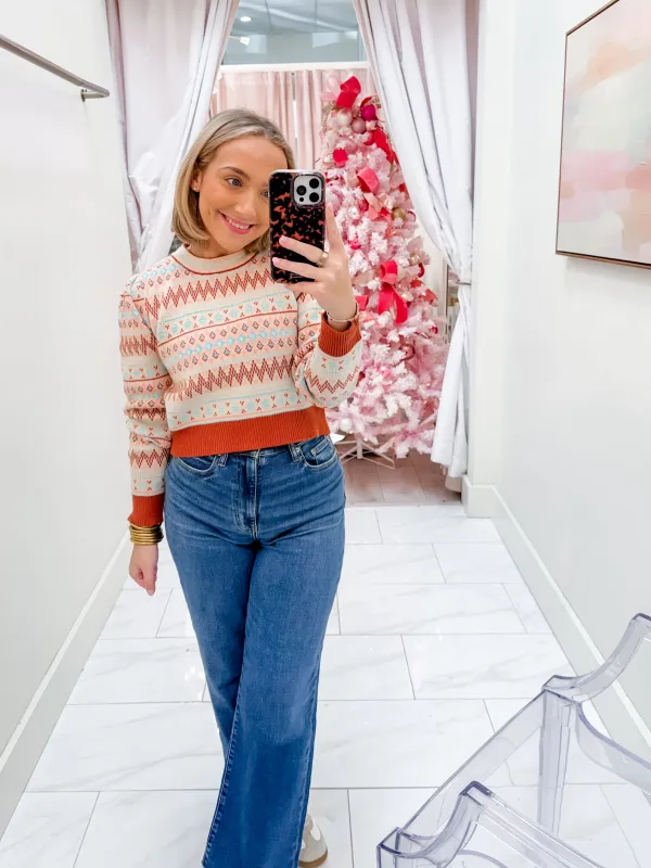 Snowblush Crop Sweater sold by Mimosa