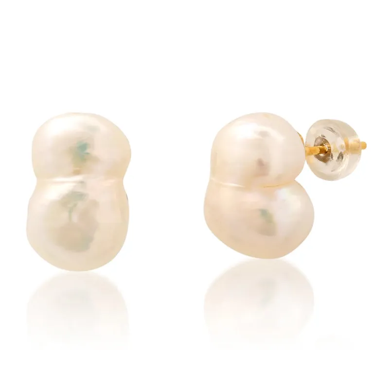 Tai Baroque Pearl Studs sold by Mimosa