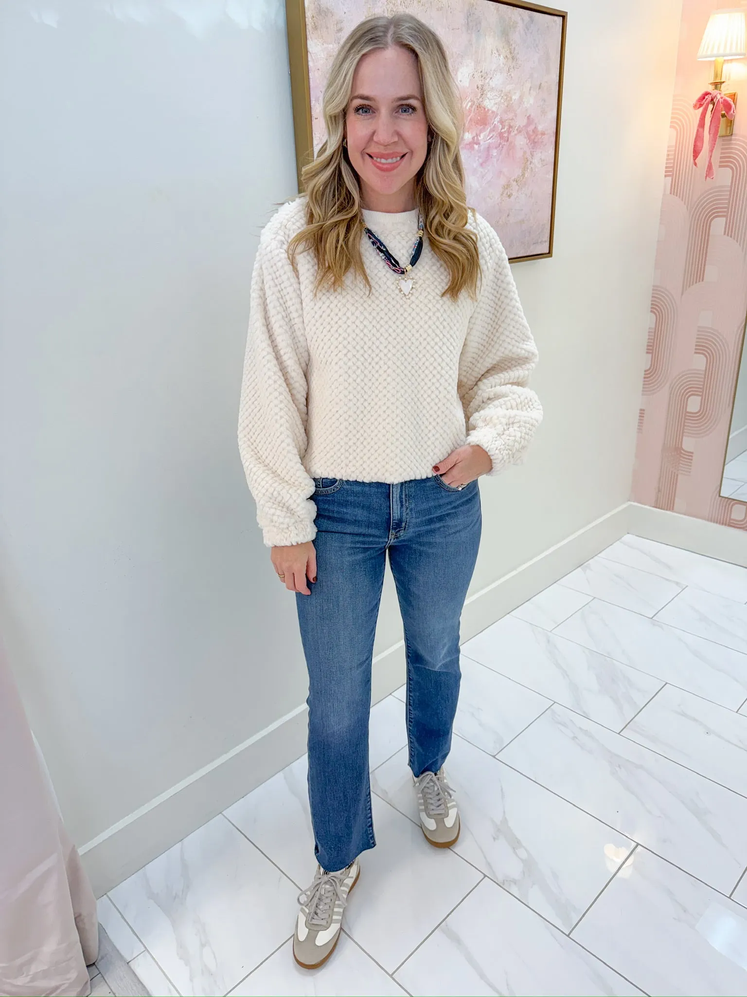 Shoulda Been Fuzzy Knit Top sold by Mimosa