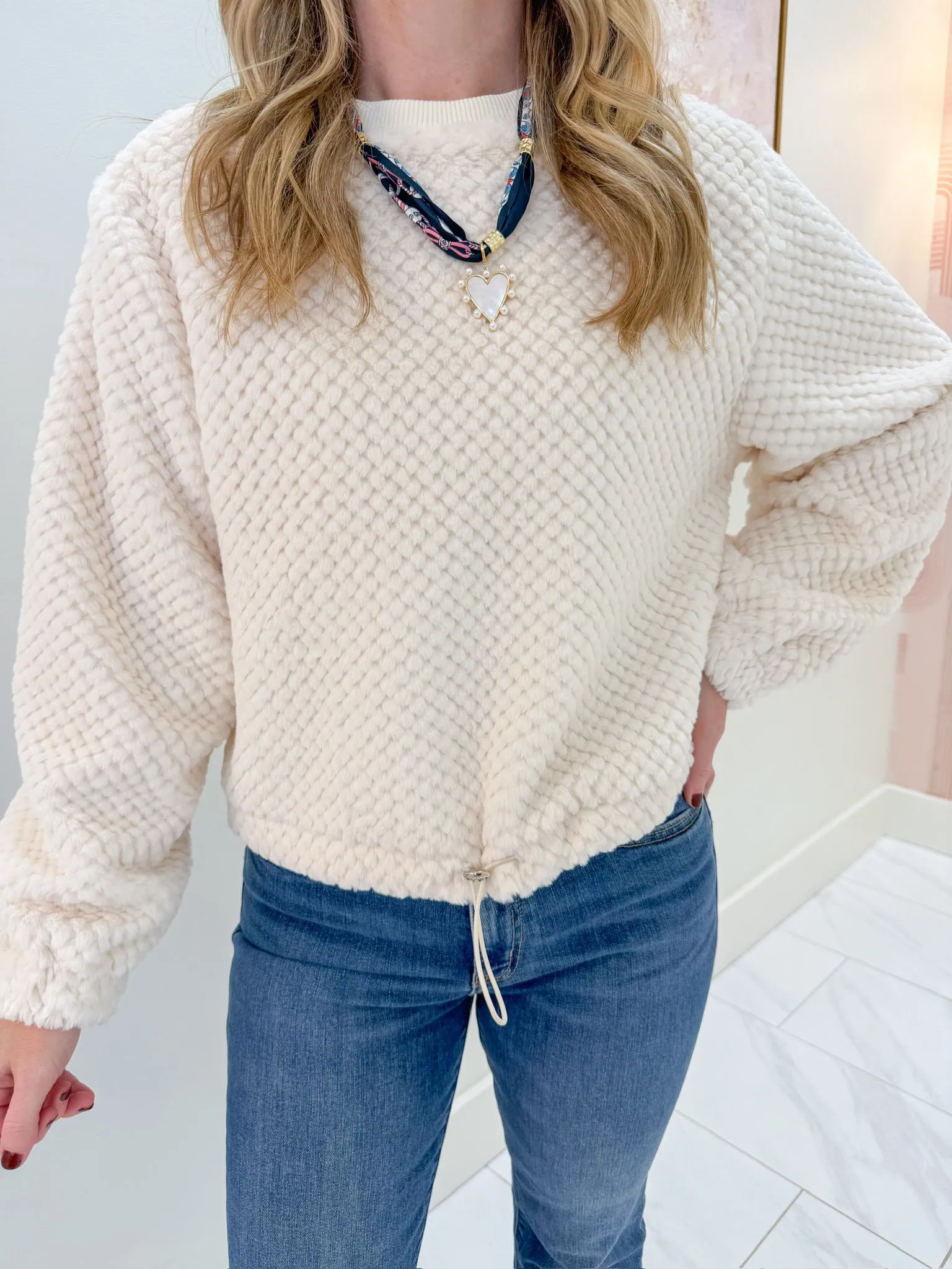 Shoulda Been Fuzzy Knit Top sold by Mimosa product image thumbnail 2
