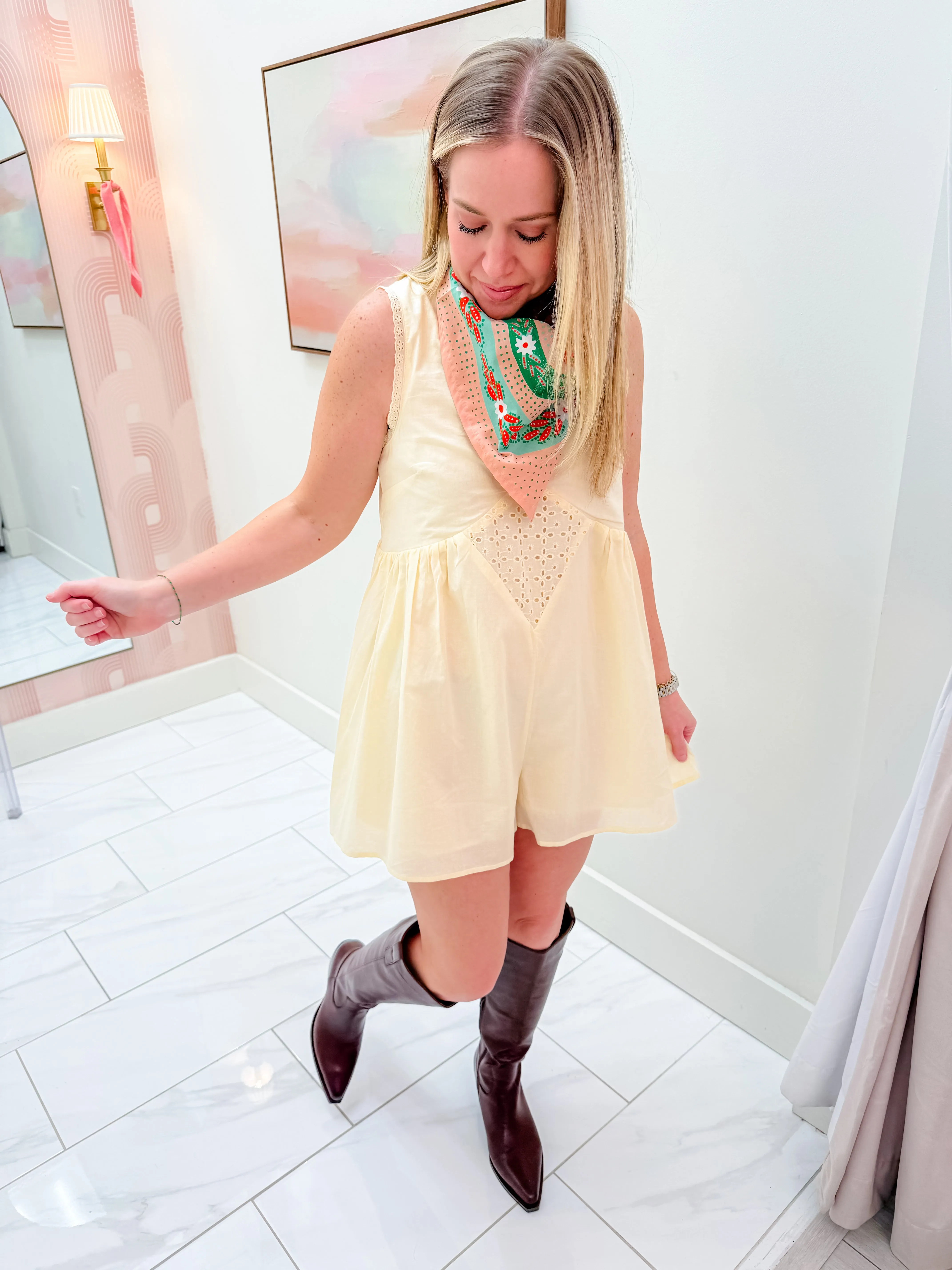 Susannah Voile Romper sold by Mimosa product image thumbnail 4
