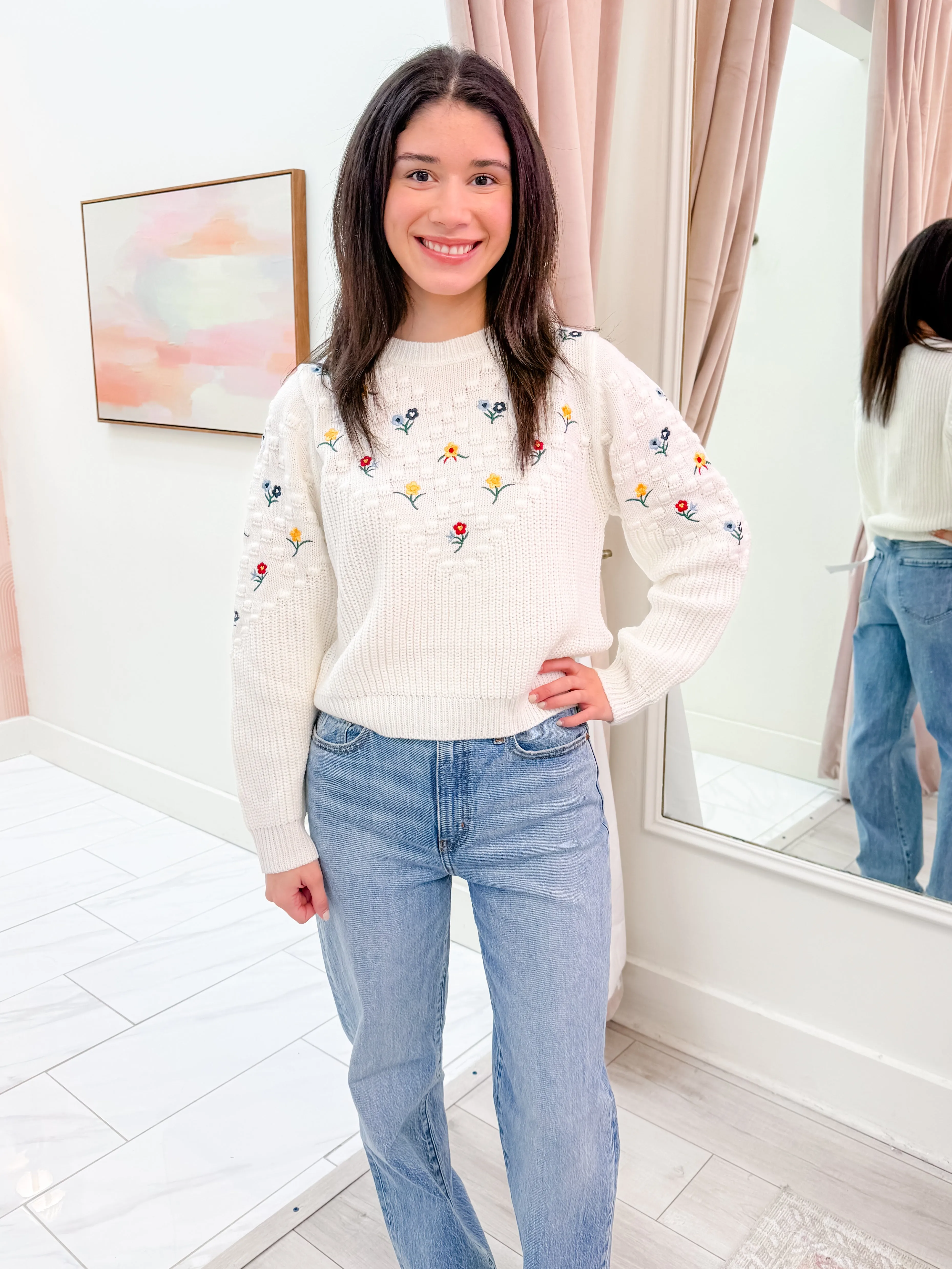 Bettie Embroidered Sweater sold by Mimosa product image thumbnail 4