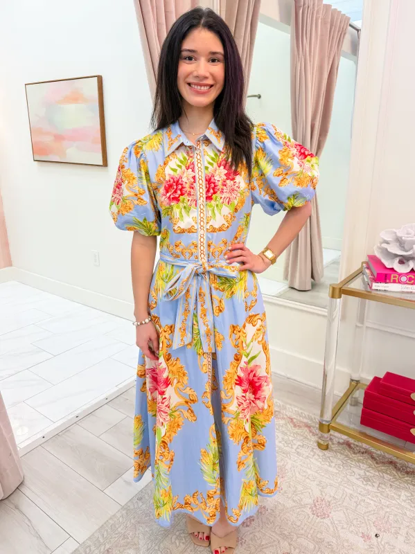 Prudence Puff Sleeve Midi Dress made by Flying Tomato