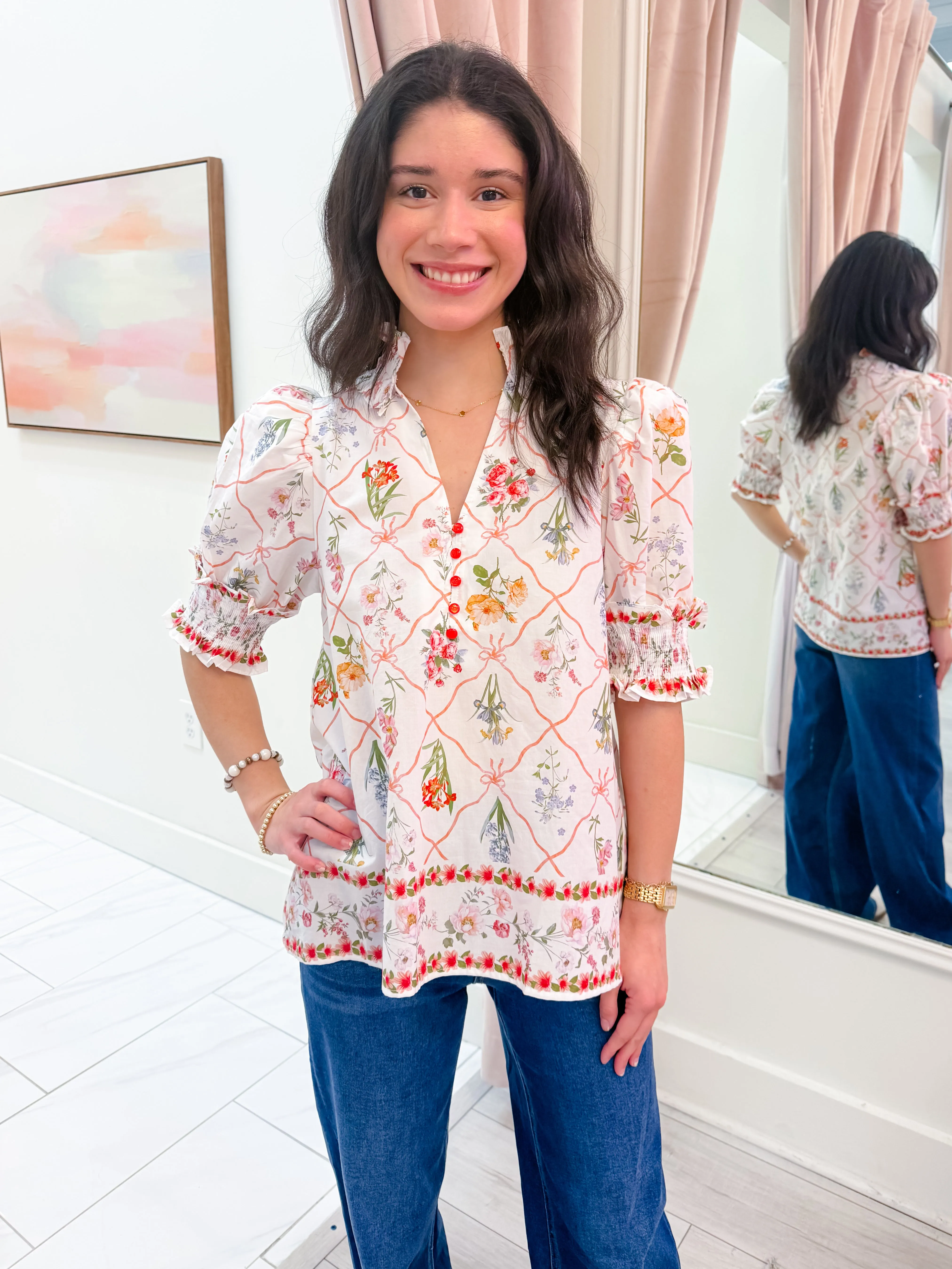 La Belle Fleur Blouse sold by Mimosa