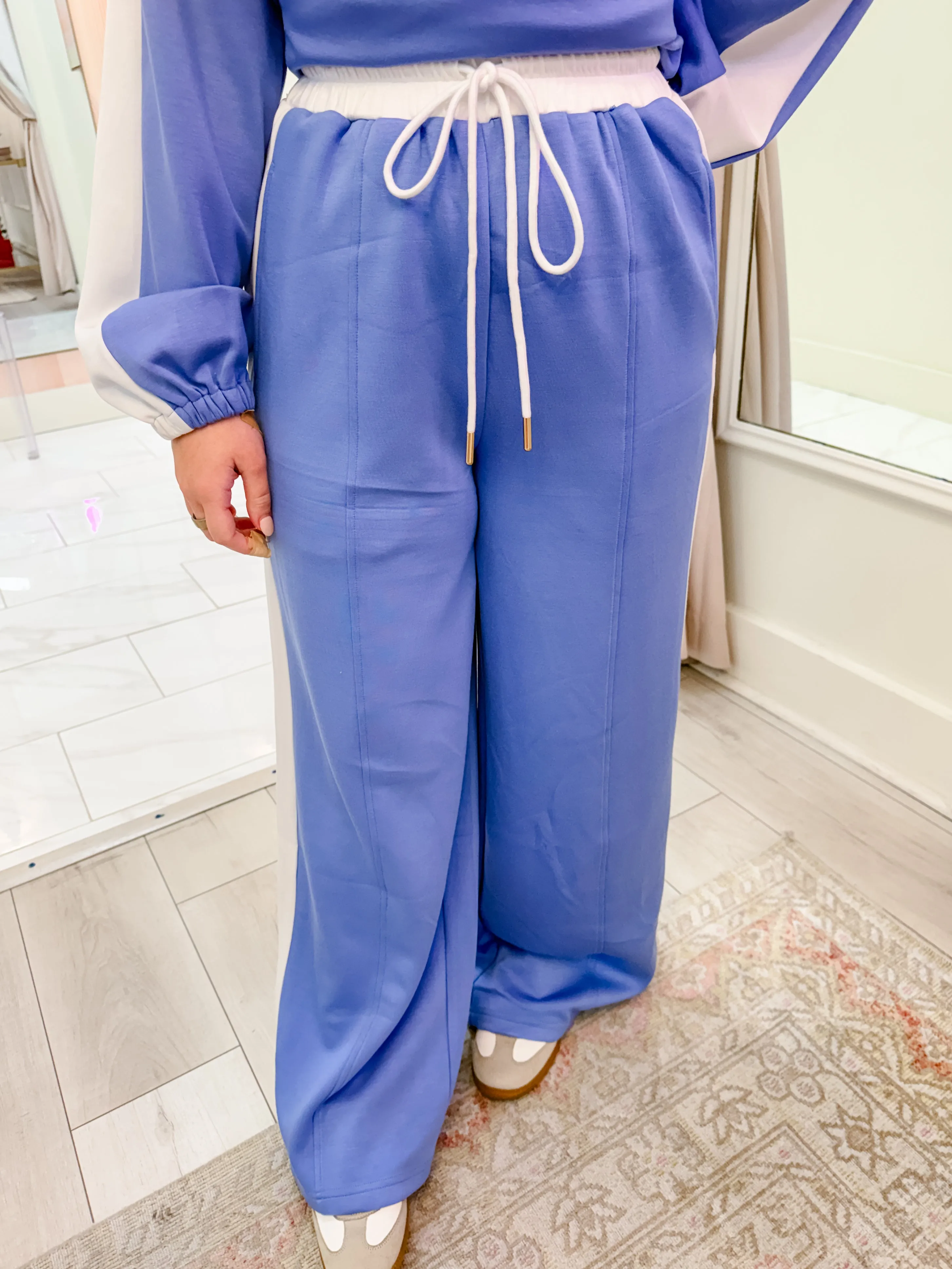 Sideline Stripe Lounge Pant sold by Mimosa product image thumbnail 2