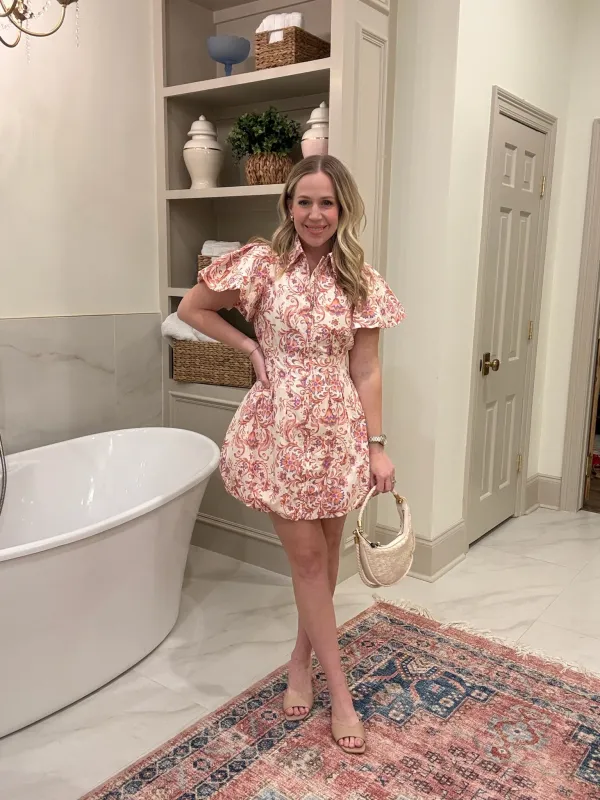 Isabella Bubble Mini Dress made by Olivaceous