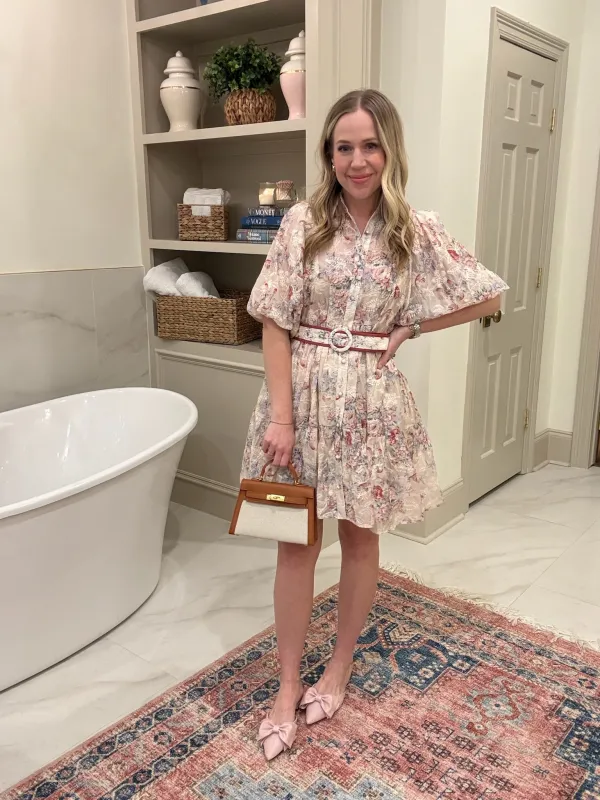 Mary Floral Belted Dress sold by Mimosa