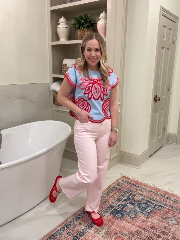 Pomona Embroidered Blouse made by THML