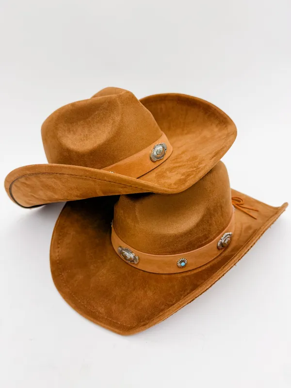 Millie Brown Cowgirl Hat made by Fame Accessories