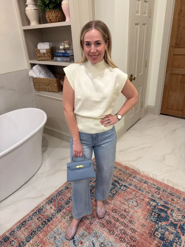 Classic High Neck Knit Top sold by Mimosa