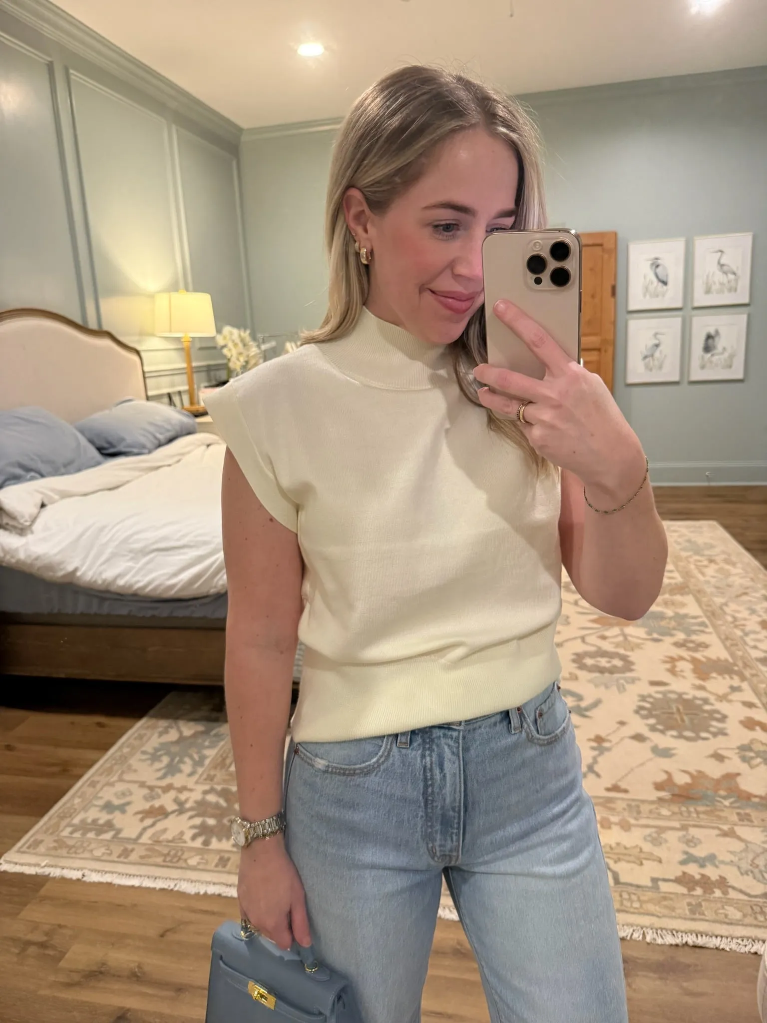 Classic High Neck Knit Top sold by Mimosa product image thumbnail 2