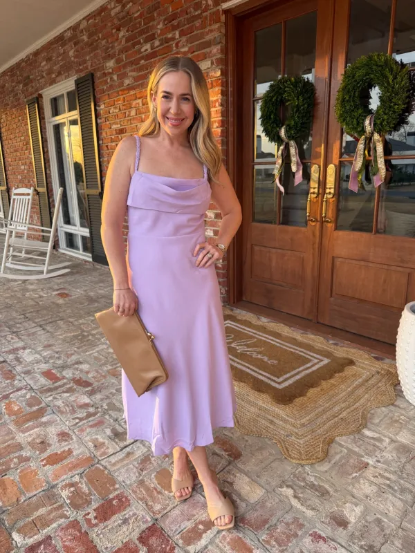 Violet Dreams Midi Dress made by TCEC