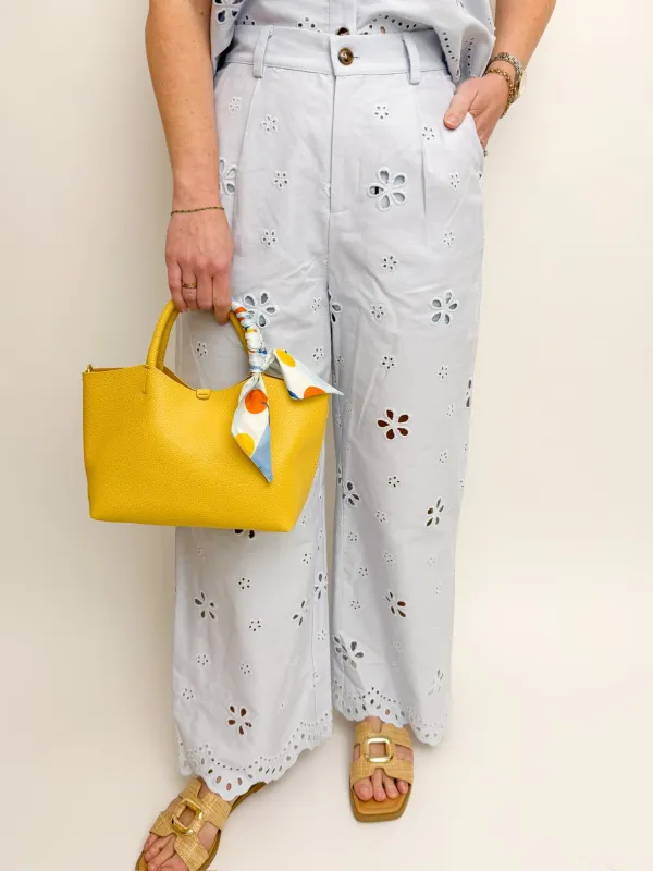 Petal Stitch Denim Pant sold by Mimosa