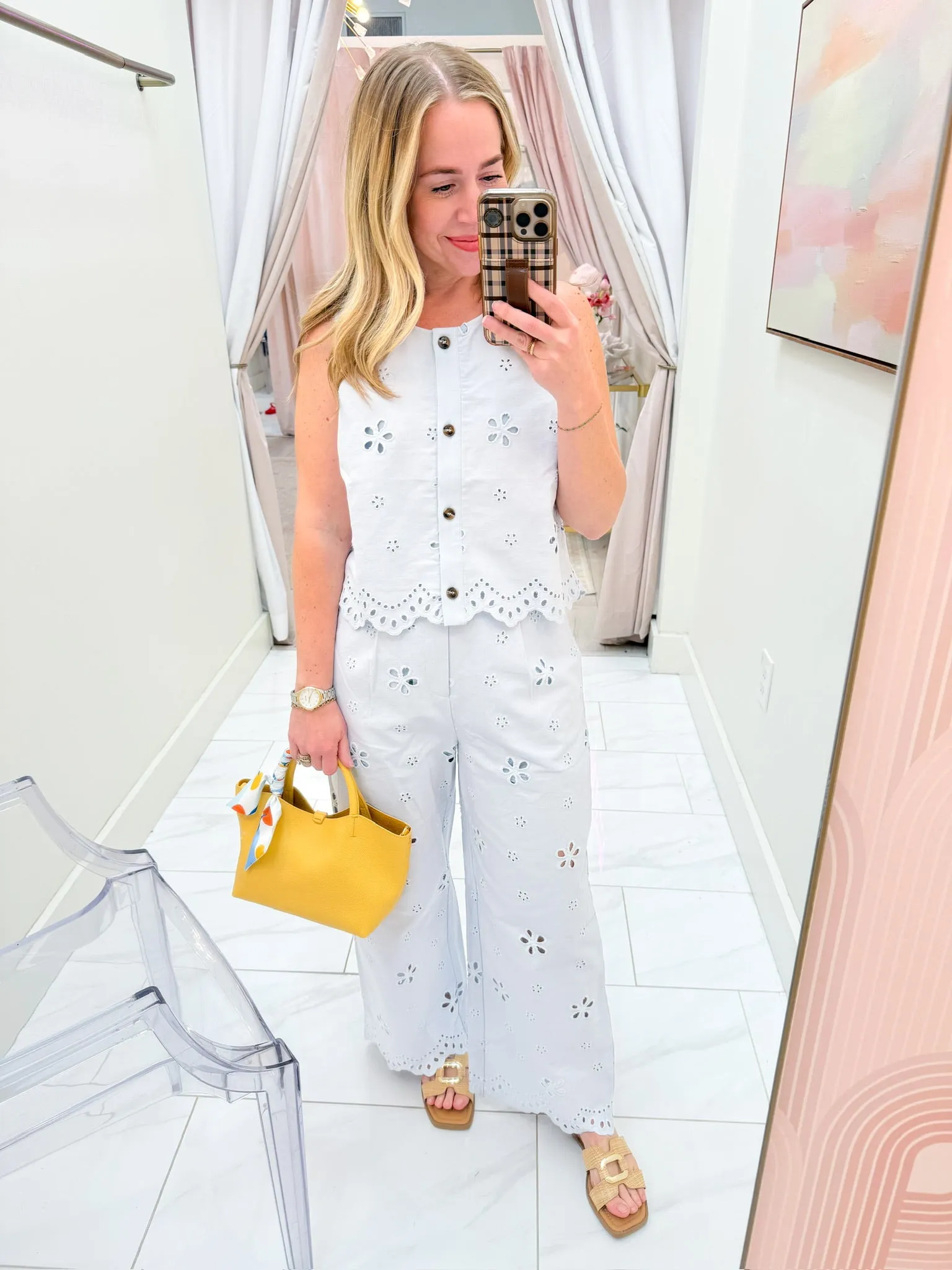 Petal Stitch Denim Pant sold by Mimosa product image thumbnail 3